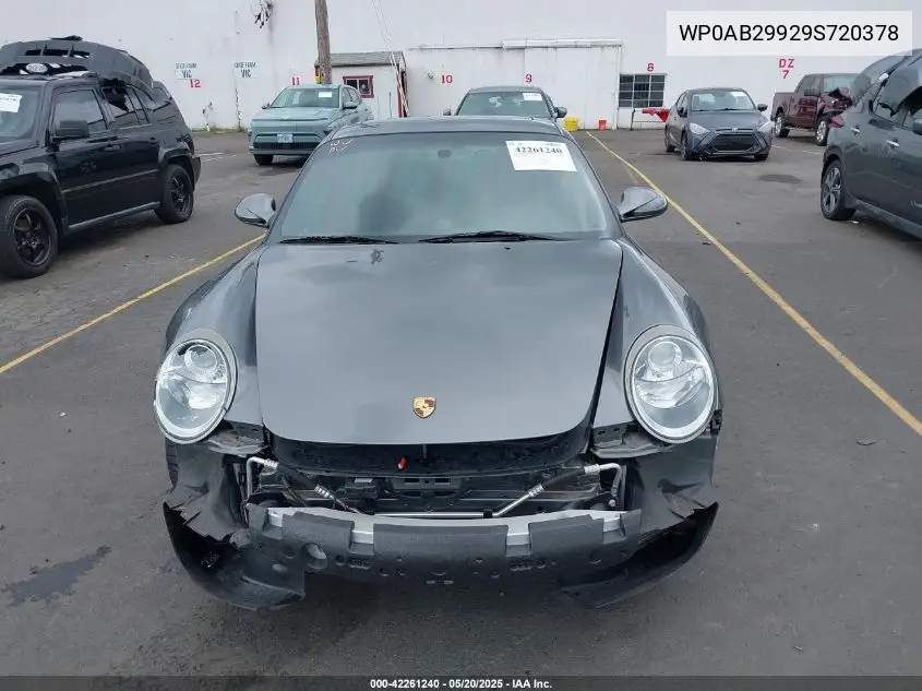 2009 Porsche 911 Carrera 4S VIN: WP0AB29929S720378 Lot: 42261240
