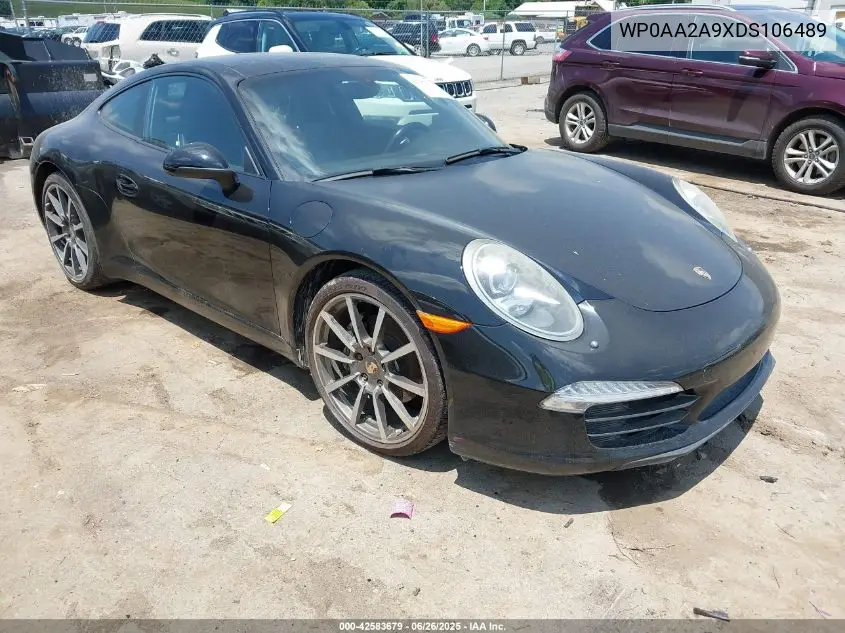 2013 Porsche 911 Carrera VIN: WP0AA2A9XDS106489 Lot: 42583679