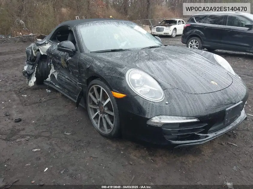 2014 Porsche 911 Carrera 4 VIN: WP0CA2A92ES140470 Lot: 41918049
