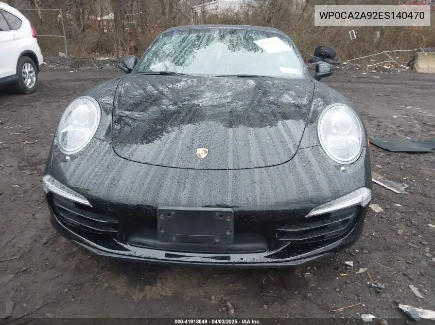2014 Porsche 911 Carrera 4 VIN: WP0CA2A92ES140470 Lot: 41918049