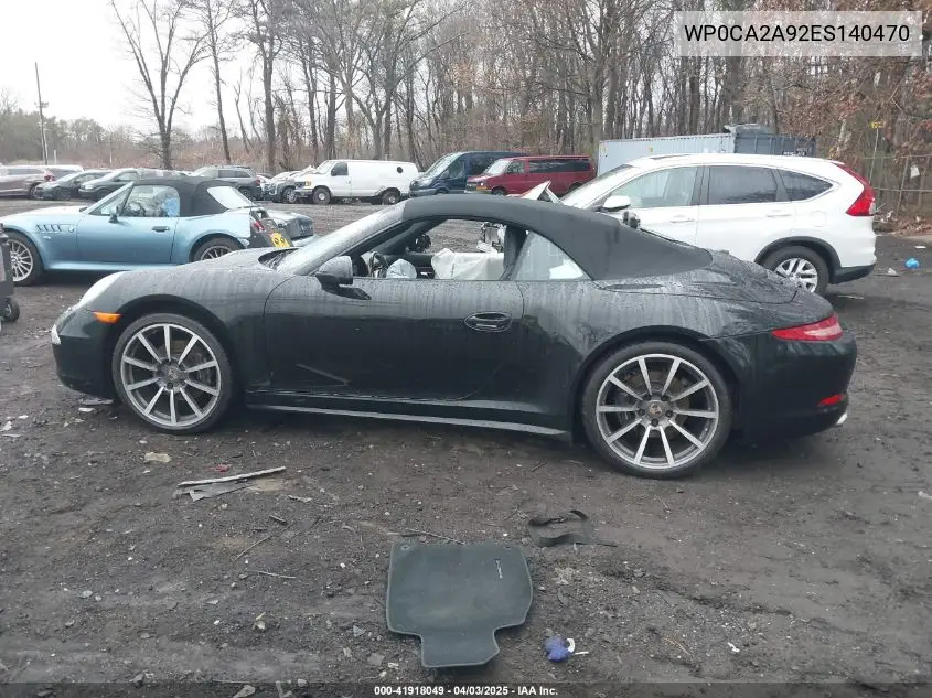2014 Porsche 911 Carrera 4 VIN: WP0CA2A92ES140470 Lot: 41918049