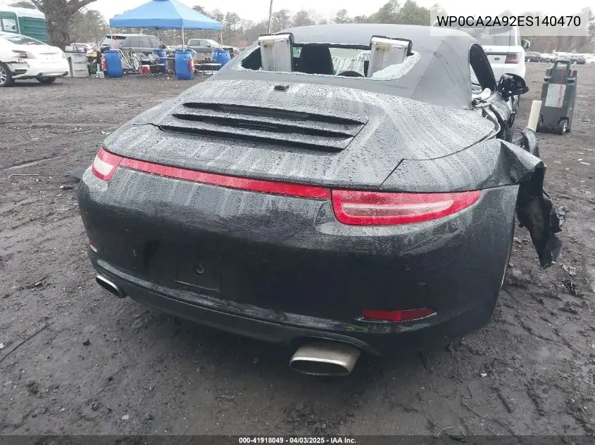 2014 Porsche 911 Carrera 4 VIN: WP0CA2A92ES140470 Lot: 41918049