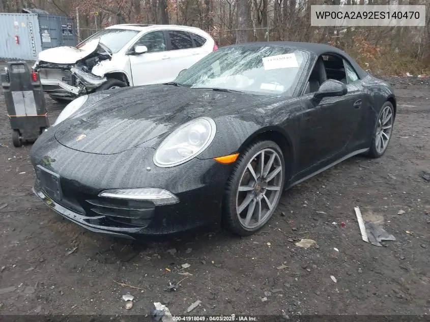 2014 Porsche 911 Carrera 4 VIN: WP0CA2A92ES140470 Lot: 41918049