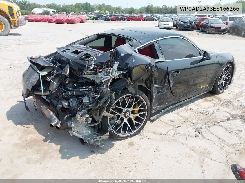 2014 Porsche 911 Turbo S VIN: WP0AD2A93ES166266 Lot: 42405506