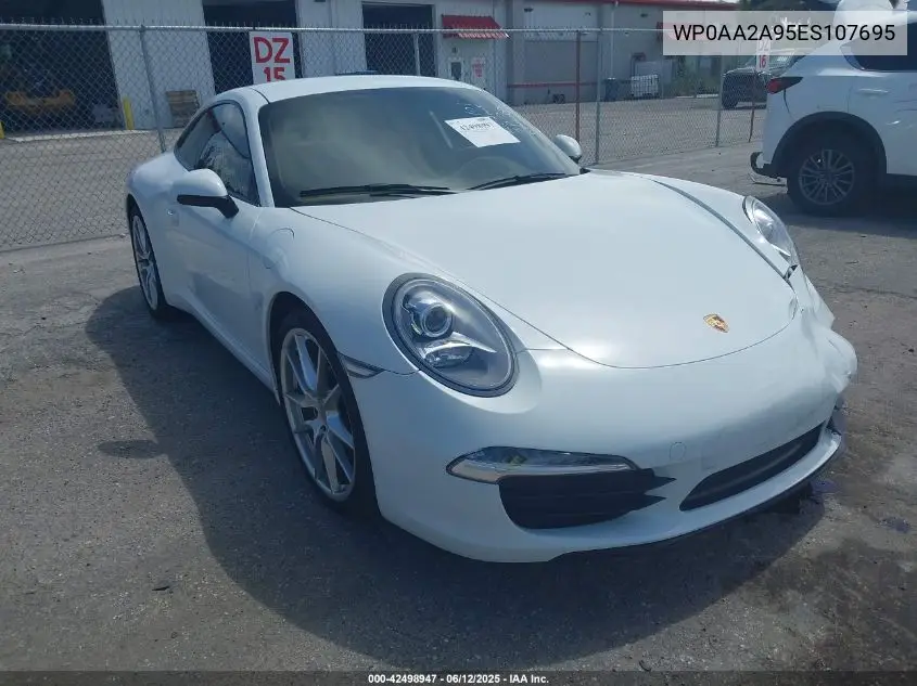 2014 Porsche 911 Carrera/Carrera 4 VIN: WP0AA2A95ES107695 Lot: 42498947