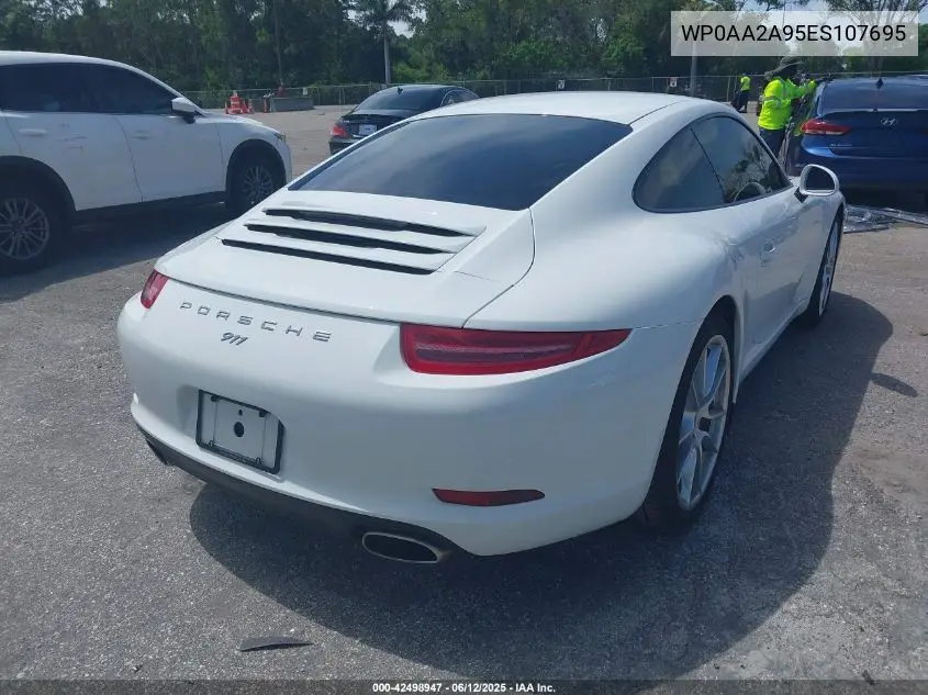 2014 Porsche 911 Carrera/Carrera 4 VIN: WP0AA2A95ES107695 Lot: 42498947