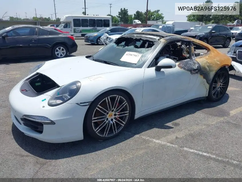 2015 Porsche 911 Carrera 4S VIN: WP0AB2A96FS125976 Lot: 42587907