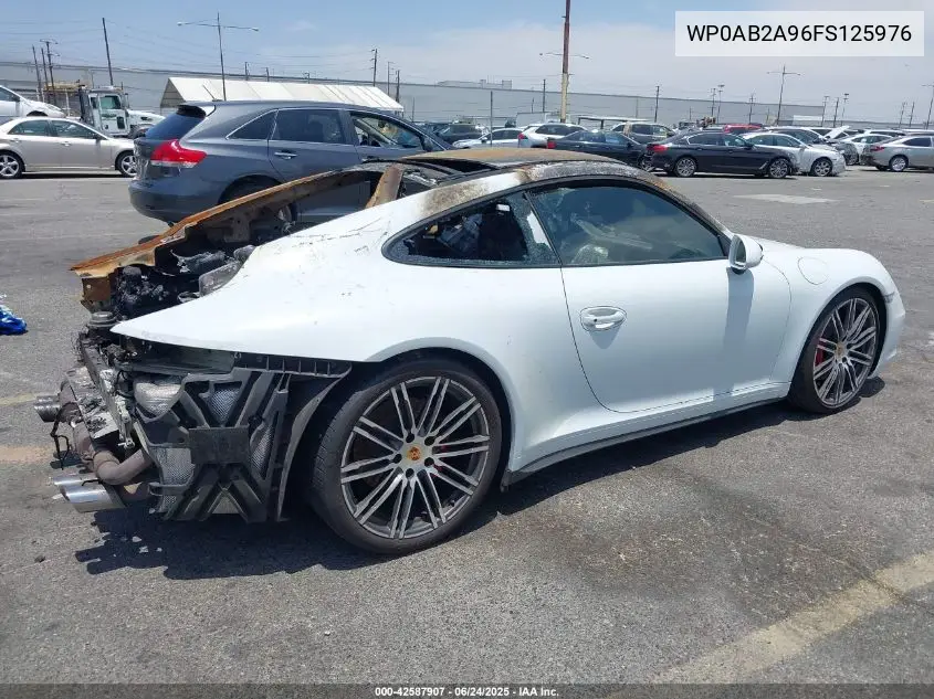 2015 Porsche 911 Carrera 4S VIN: WP0AB2A96FS125976 Lot: 42587907