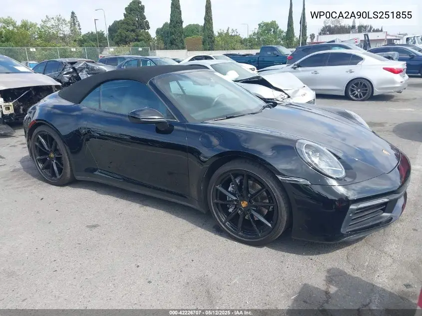 2020 Porsche 911 Carrera/Carrera 4 VIN: WP0CA2A90LS251855 Lot: 42226707