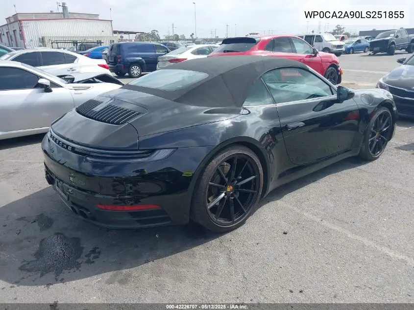 2020 Porsche 911 Carrera/Carrera 4 VIN: WP0CA2A90LS251855 Lot: 42226707