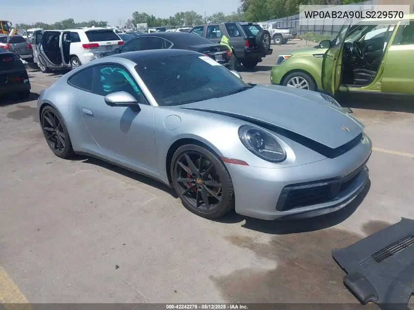 2020 Porsche 911 Carrera 4S/Carrera S VIN: WP0AB2A90LS229570 Lot: 42242278
