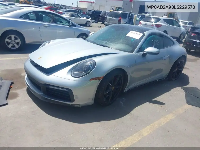 2020 Porsche 911 Carrera 4S/Carrera S VIN: WP0AB2A90LS229570 Lot: 42242278