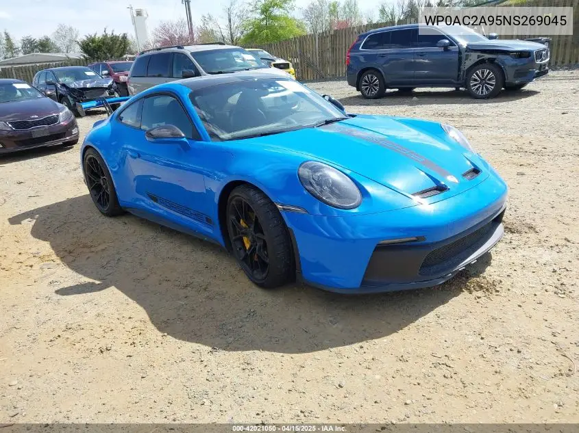 2022 Porsche 911 Gt3/Gt3 W/Touring Package VIN: WP0AC2A95NS269045 Lot: 42021050