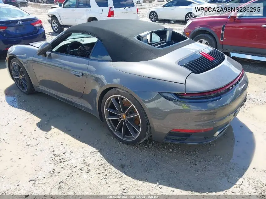 2022 Porsche 911 Carrera 4 /Carrera VIN: WP0CA2A98NS236295 Lot: 42251963