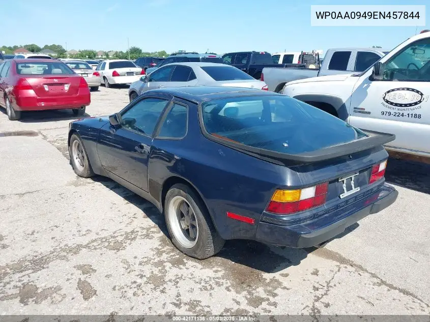 1984 Porsche 944 VIN: WP0AA0949EN457844 Lot: 42171136