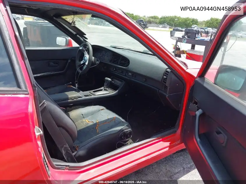 1986 Porsche 944 VIN: WP0AA0944GN458953 Lot: 42545747