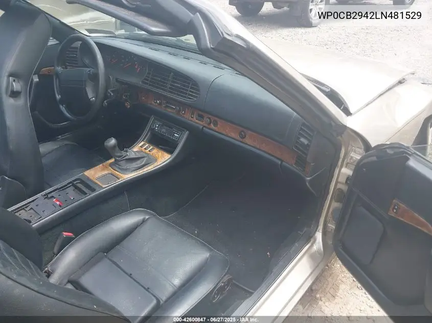 1990 Porsche 944 S VIN: WP0CB2942LN481529 Lot: 42600847