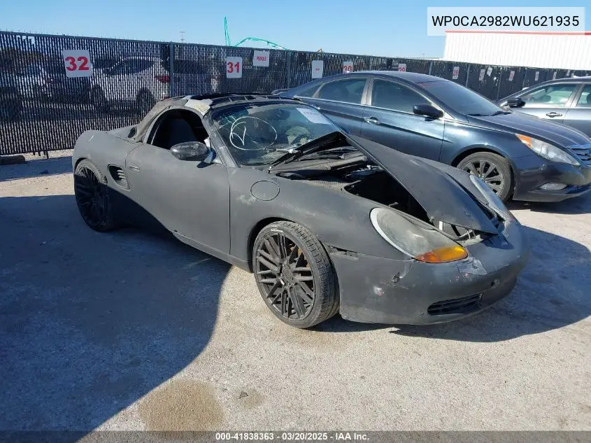 1998 Porsche Boxster VIN: WP0CA2982WU621935 Lot: 41838363