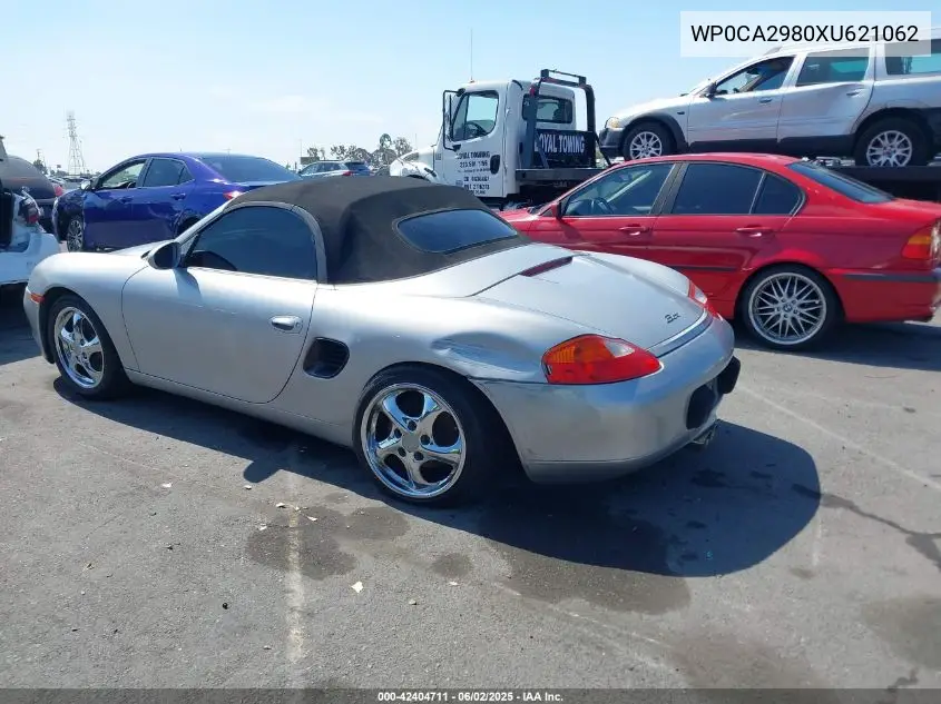 1999 Porsche Boxster VIN: WP0CA2980XU621062 Lot: 42404711