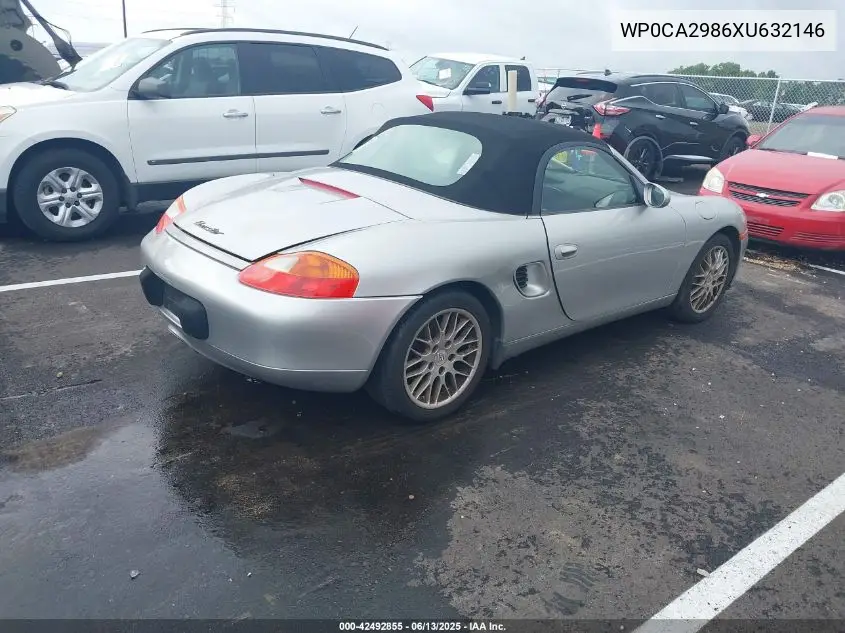 1999 Porsche Boxster VIN: WP0CA2986XU632146 Lot: 42492855