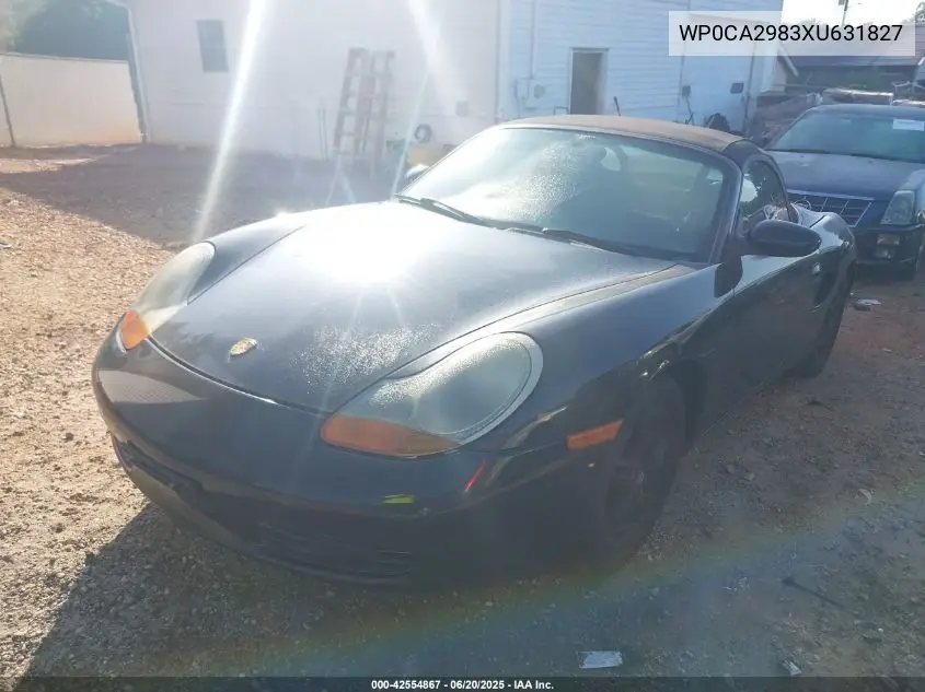 1999 Porsche Boxster VIN: WP0CA2983XU631827 Lot: 42554867