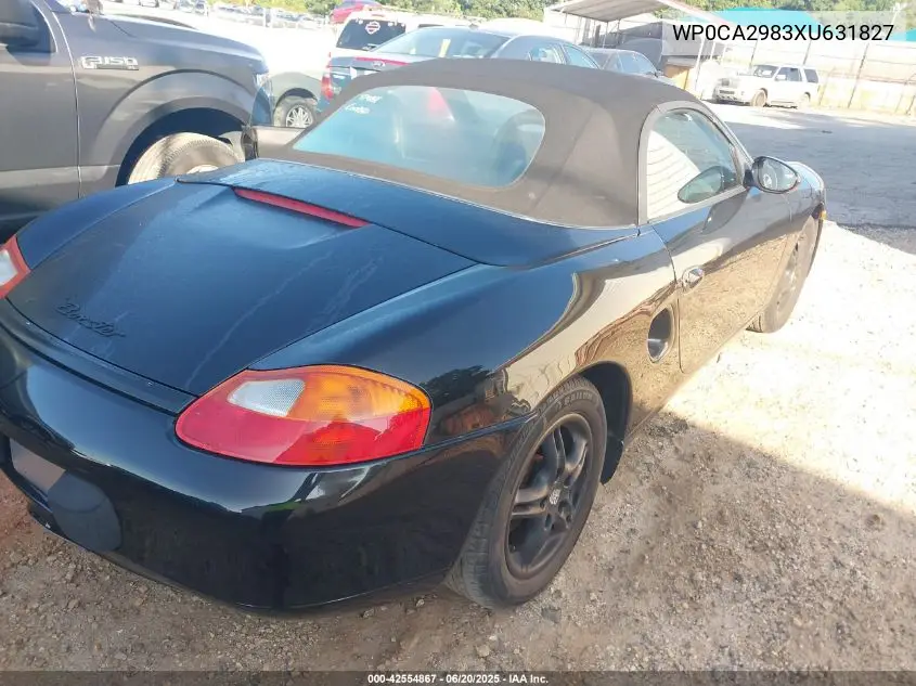 1999 Porsche Boxster VIN: WP0CA2983XU631827 Lot: 42554867
