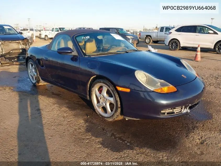 2000 Porsche Boxster S VIN: WP0CB2989YU664068 Lot: 41725974