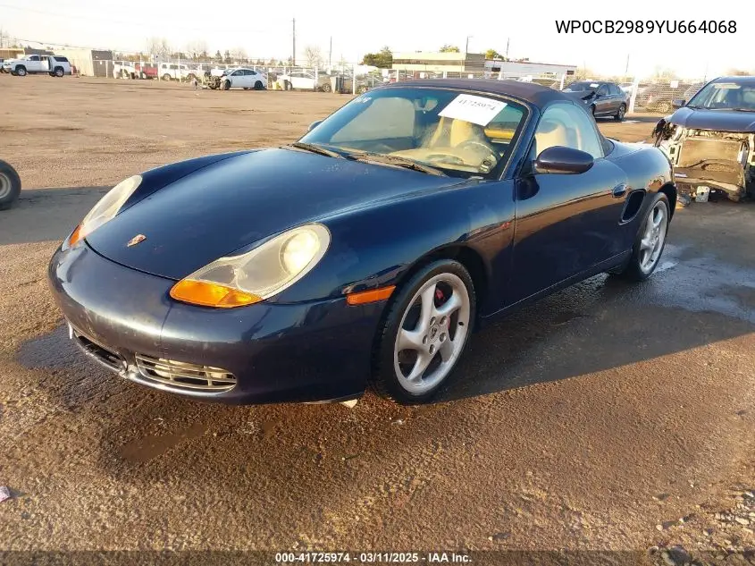 2000 Porsche Boxster S VIN: WP0CB2989YU664068 Lot: 41725974