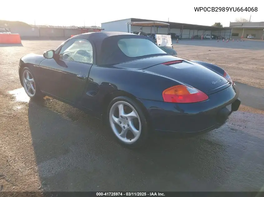 2000 Porsche Boxster S VIN: WP0CB2989YU664068 Lot: 41725974