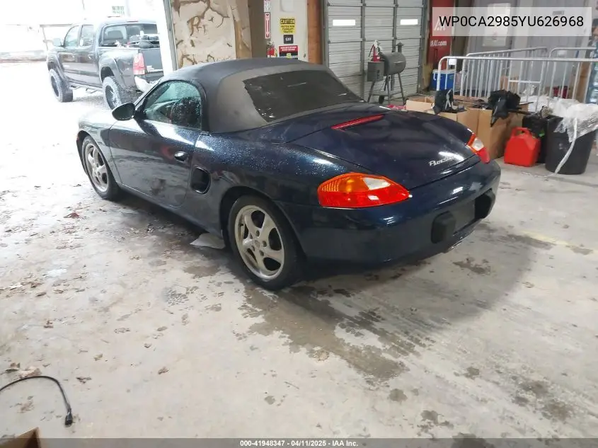 2000 Porsche Boxster VIN: WP0CA2985YU626968 Lot: 41948347