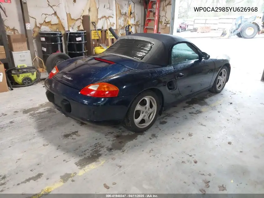 2000 Porsche Boxster VIN: WP0CA2985YU626968 Lot: 41948347