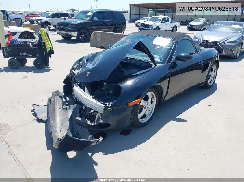 2000 Porsche Boxster VIN: WP0CA2984YU625813 Lot: 42033912