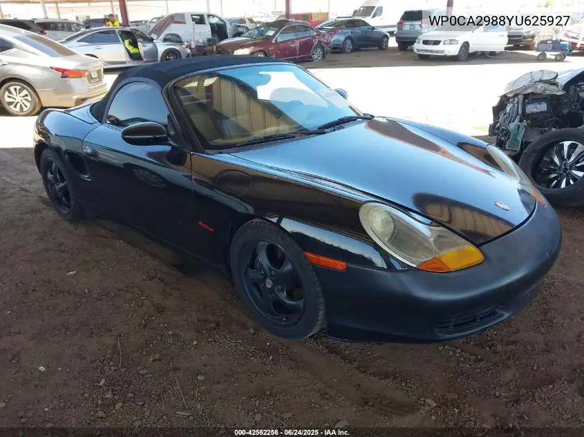 2000 Porsche Boxster Base (M5) VIN: WP0CA2988YU625927 Lot: 42562256