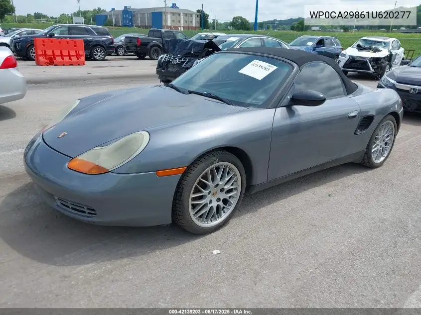 2001 Porsche Boxster VIN: WP0CA29861U620277 Lot: 42139203