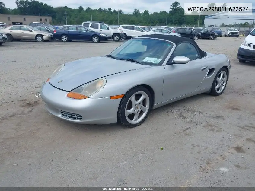 2001 Porsche Boxster VIN: WP0CA29801U622574 Lot: 42634425