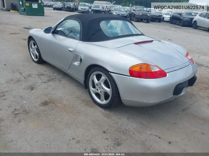 2001 Porsche Boxster VIN: WP0CA29801U622574 Lot: 42634425