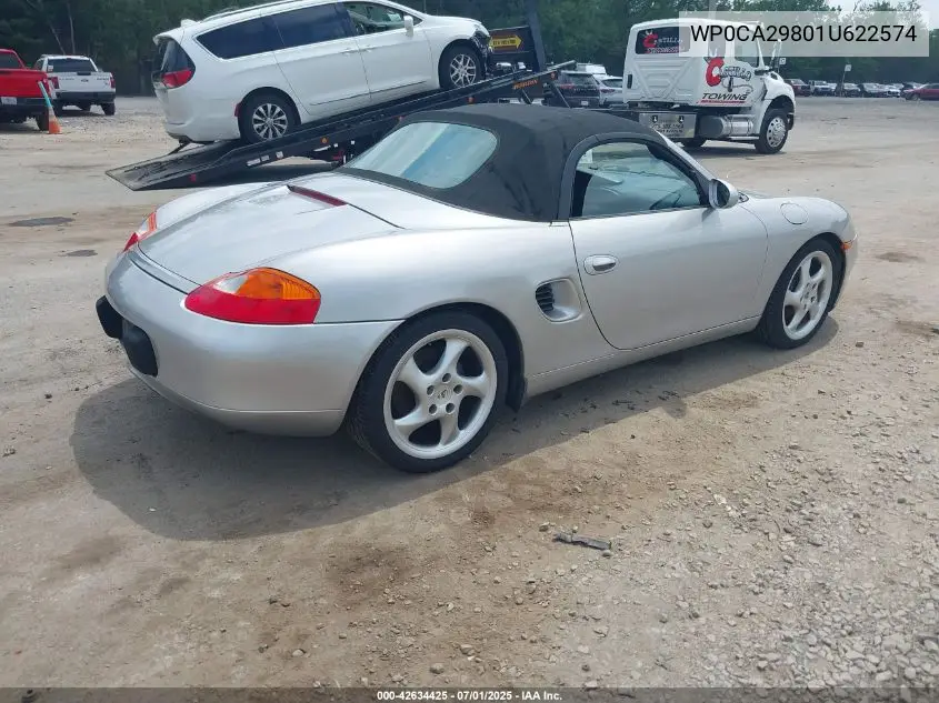 2001 Porsche Boxster VIN: WP0CA29801U622574 Lot: 42634425