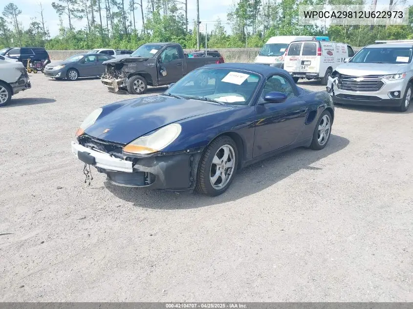 2002 Porsche Boxster VIN: WP0CA29812U622973 Lot: 42104707