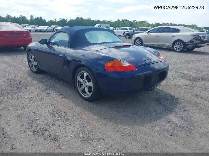 2002 Porsche Boxster VIN: WP0CA29812U622973 Lot: 42104707