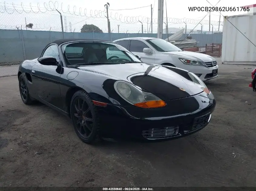 2002 Porsche Boxster S VIN: WP0CB29862U661765 Lot: 42550640