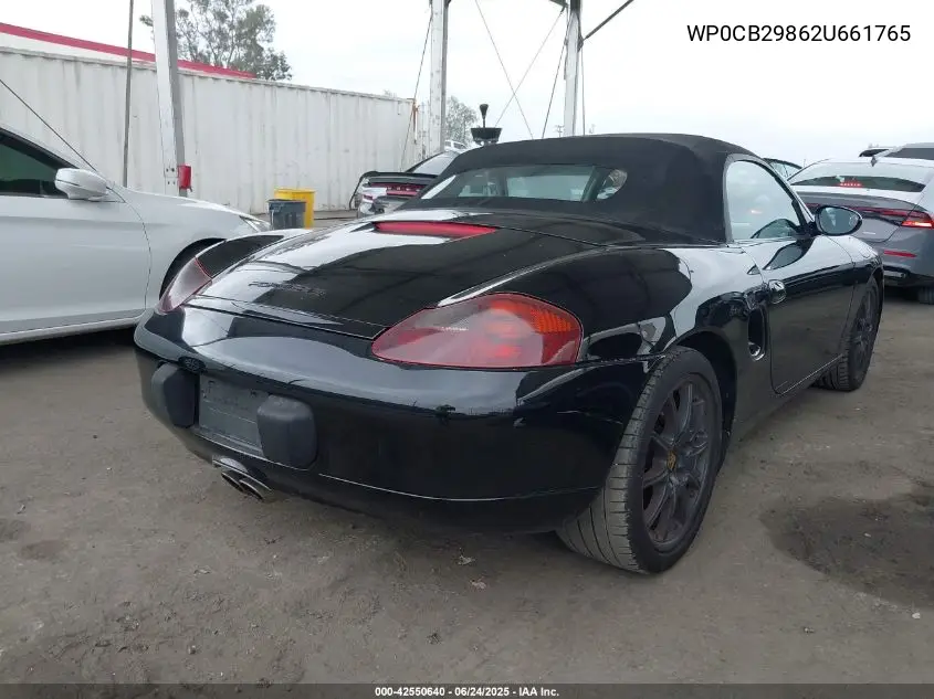 2002 Porsche Boxster S VIN: WP0CB29862U661765 Lot: 42550640