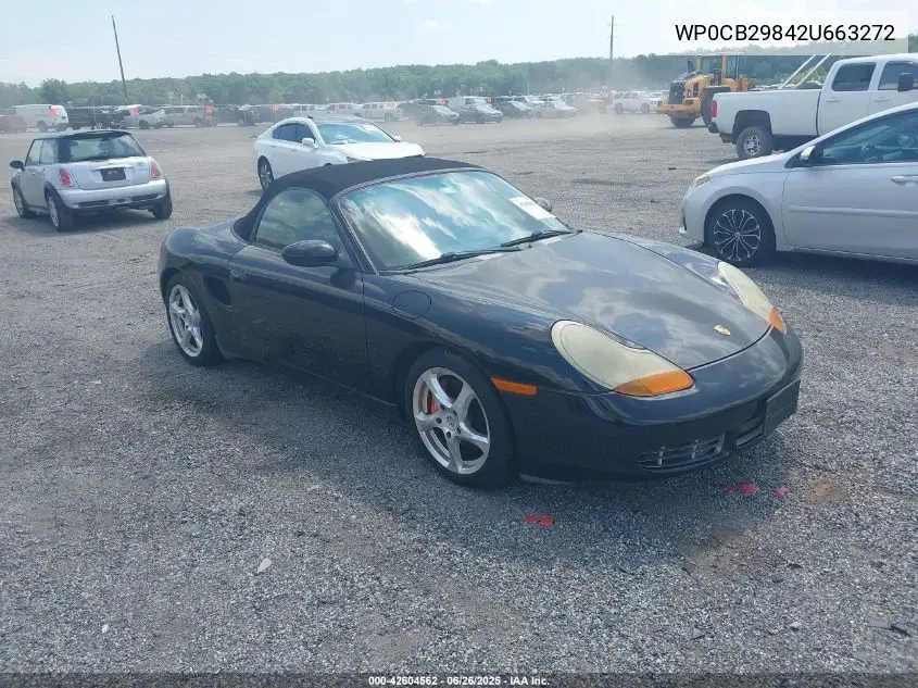 2002 Porsche Boxster S VIN: WP0CB29842U663272 Lot: 42604562