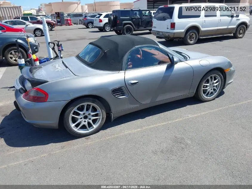 2003 Porsche Boxster VIN: WP0CA29893U621152 Lot: 42533307