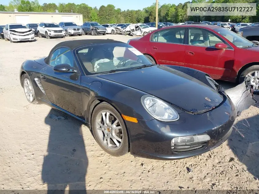 2005 Porsche Boxster VIN: WP0CA29835U712727 Lot: 42032395