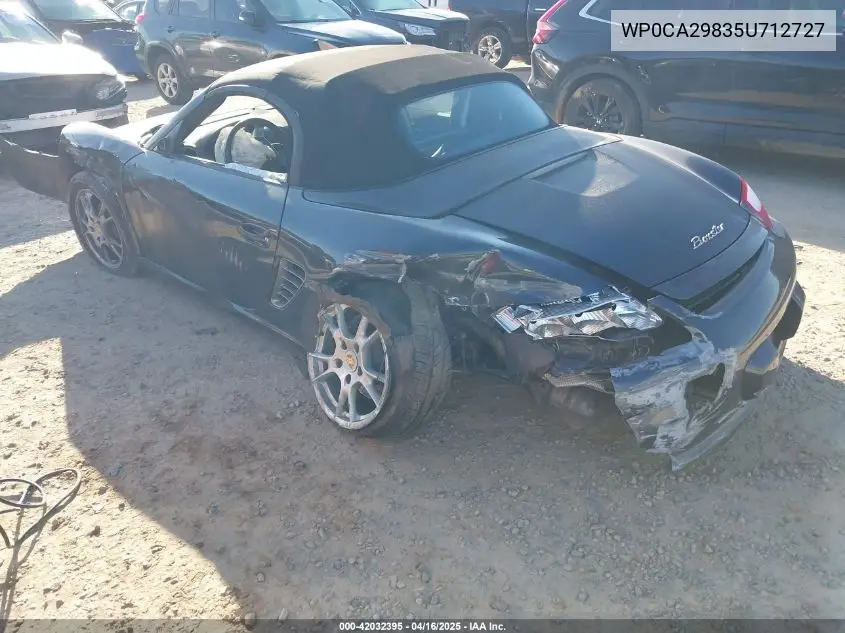 2005 Porsche Boxster VIN: WP0CA29835U712727 Lot: 42032395