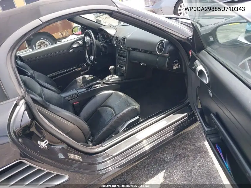 2005 Porsche Boxster VIN: WP0CA29885U710343 Lot: 42418478