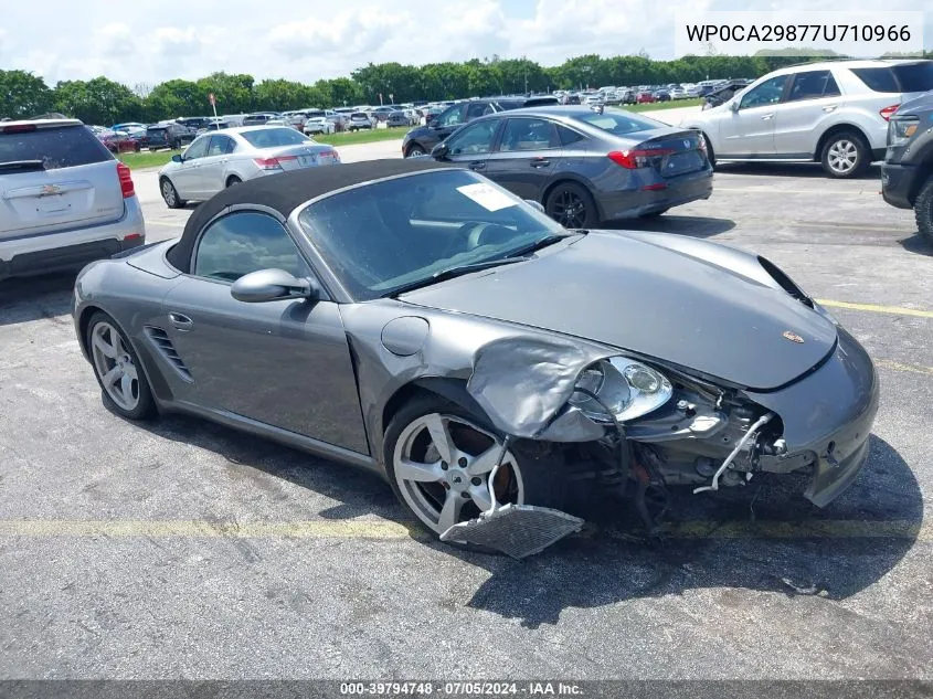 2007 Porsche Boxster VIN: WP0CA29877U710966 Lot: 39794748