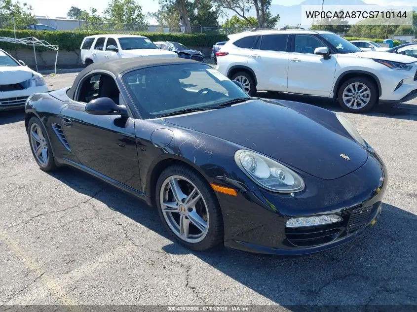 2012 Porsche Boxster VIN: WP0CA2A87CS710144 Lot: 42638005