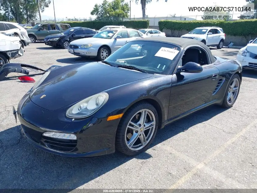 2012 Porsche Boxster VIN: WP0CA2A87CS710144 Lot: 42638005