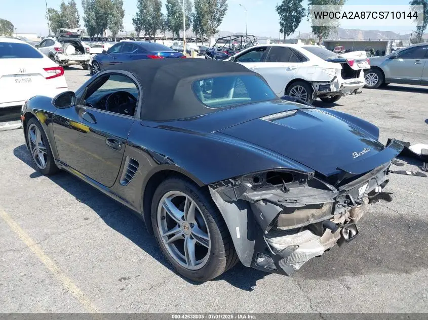 2012 Porsche Boxster VIN: WP0CA2A87CS710144 Lot: 42638005